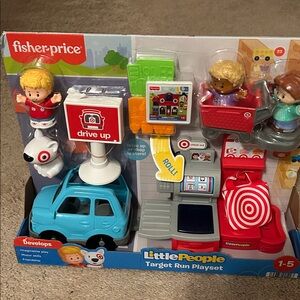 Fisher-Price Little People Target Playset - Blue, Red, White. Sealed in box.